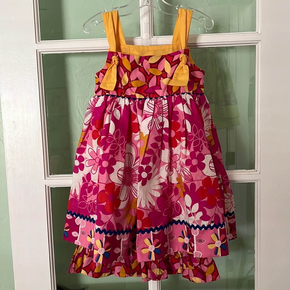 New Handmade Size 4 Knot Dress and Pants Set